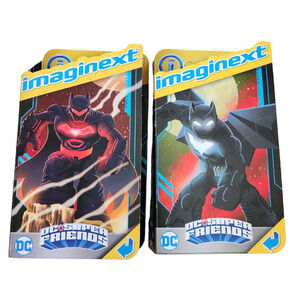 2 Imaginext DC Super Friends Apokolips Armor Batman and Batwing Mini Figure Lot